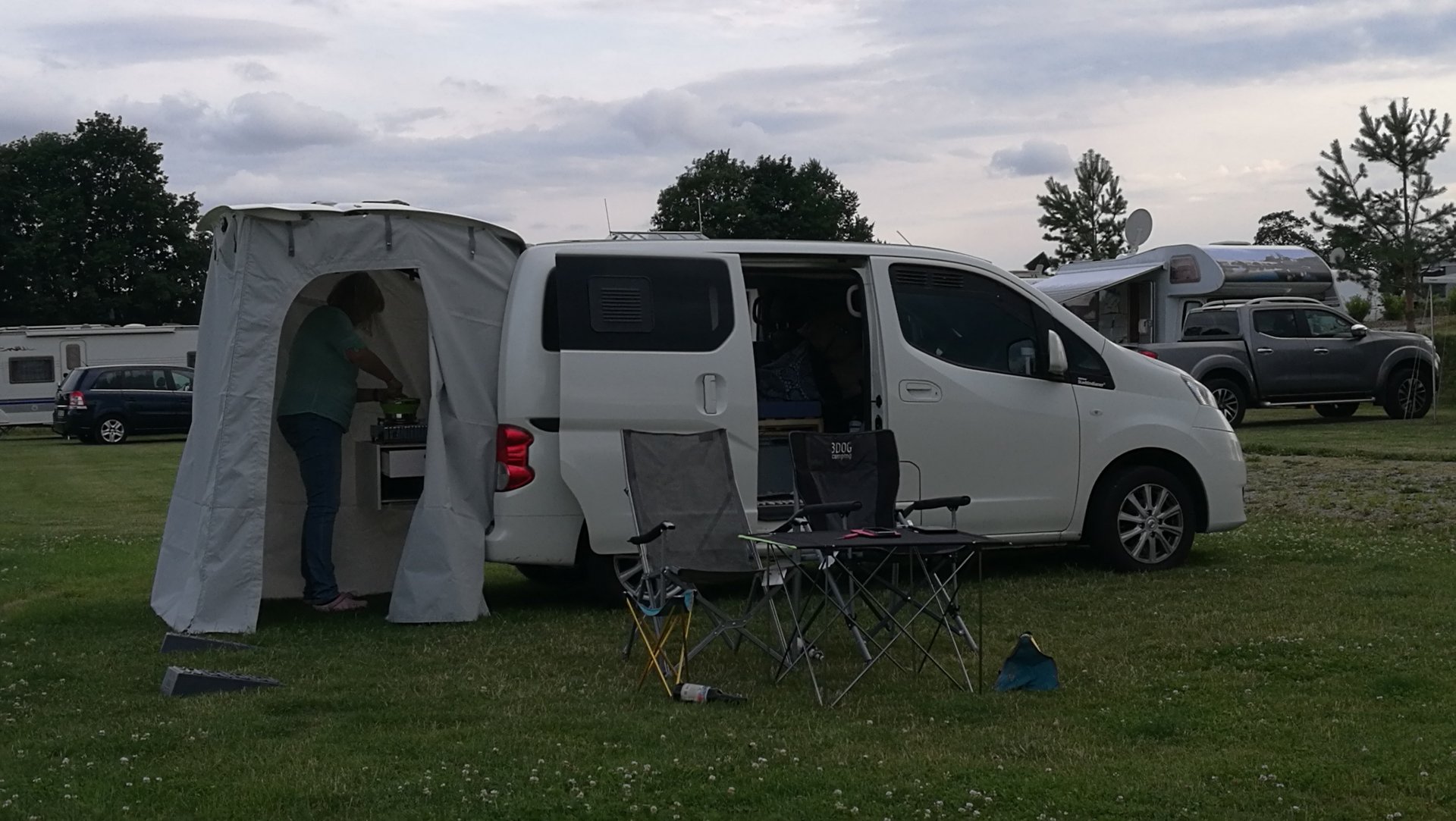 Auf dem Campingplatz in Bad Abbach